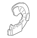 30760816 - Brakes: Splash Shield for Volvo: S60, S80, V70, XC70, XC90 Image