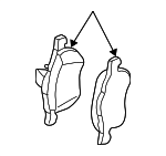 32373171 - Brakes: Brake Pads for Volvo: C70, S60, S80, V70, XC70 Image