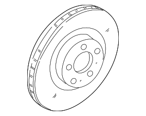 31471827 - : Disc Brake Rotor Front for Volvo: S60, S80, V70, XC70 Image