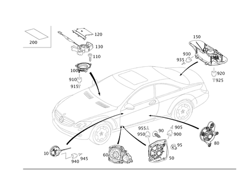 Loudspeaker for 2008 Mercedes-Benz CL600 #0