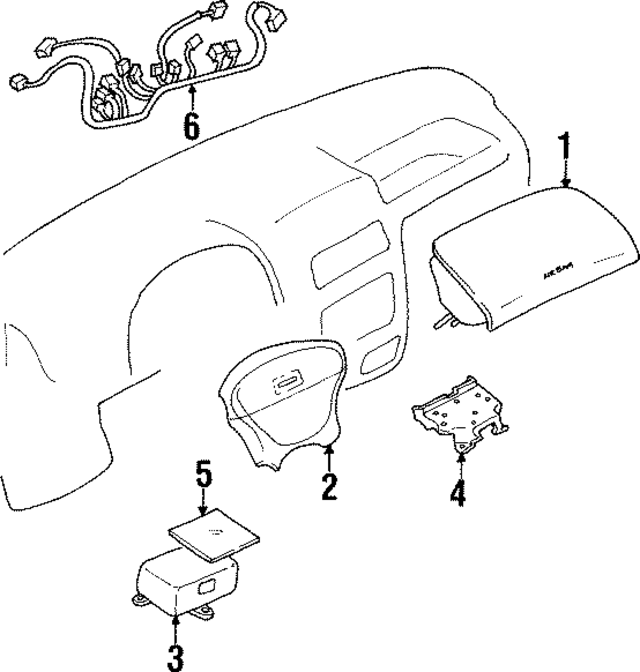 30016171 - Electrical: Passenger Air Bag for GM Image