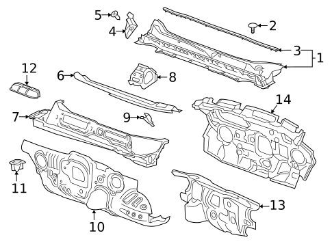 Cowl for 2022 Chevrolet Blazer #0