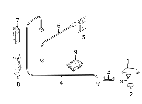 Antenna & Radio for 2018 Porsche Cayenne #0