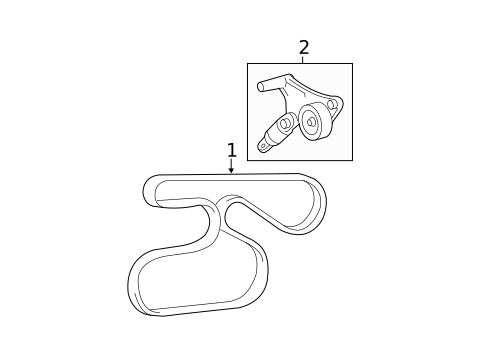 Belts & Pulleys for 2007 Toyota Camry #0