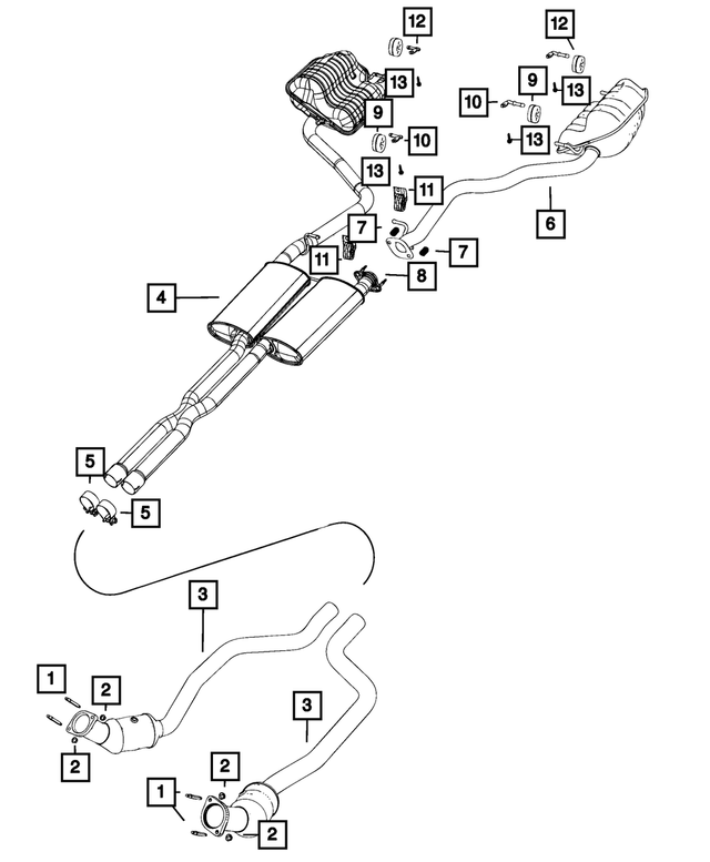 6104710AA - Exhaust: Hex Flange Lock Nut for Mopar Image image