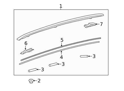 Roof Rack for 2020 Lexus UX200 #1