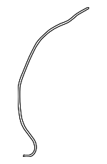 76853T2FA01 - Body: Washer Hose for Honda: Accord Image