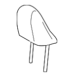 7191006D80C1 - Body: Headrest for Toyota Image image
