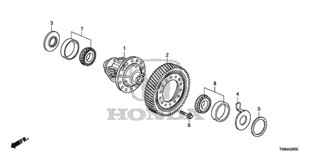 AT Differential (5AT) for 2012 Honda Odyssey #0