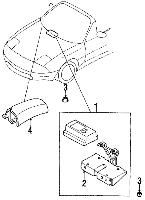 Air Bag Components for 1996 Mazda Miata #0