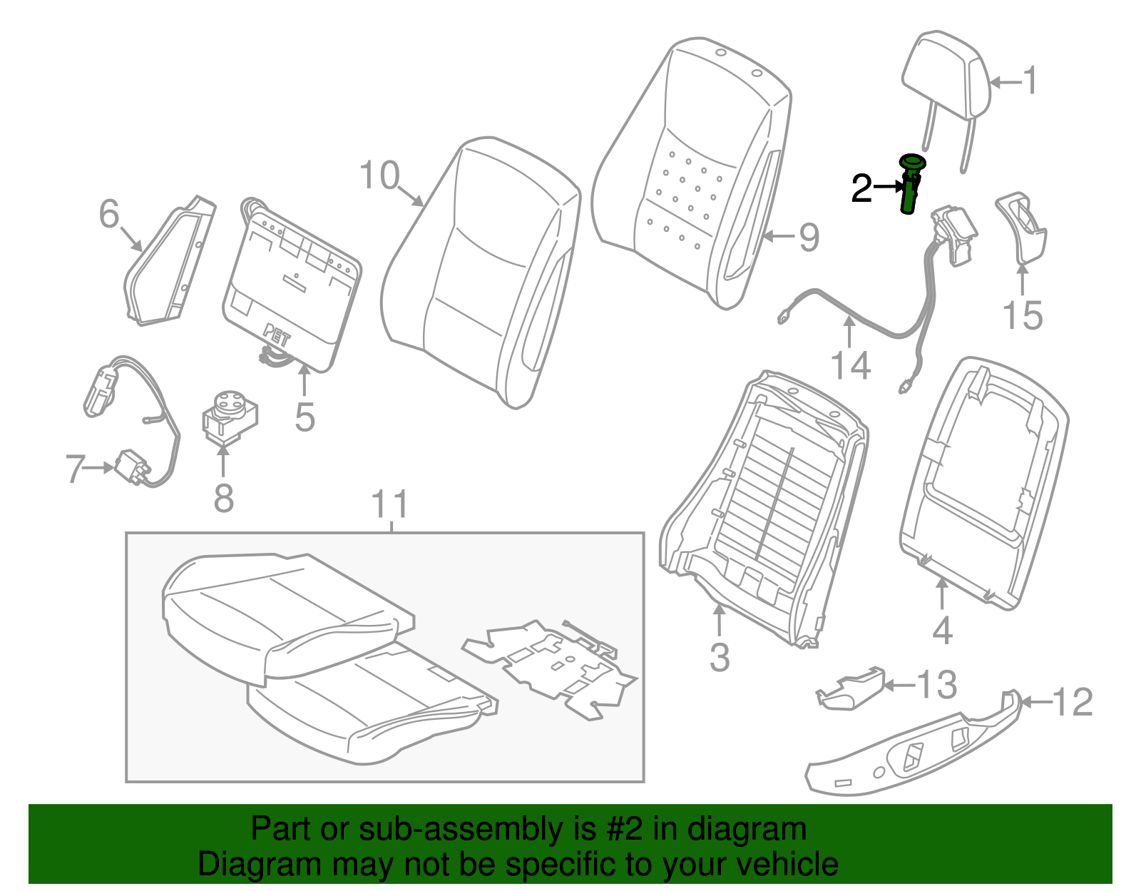 Headrest Guide - BMW (52-10-6-955-517)