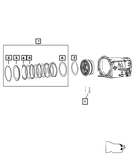 68028660AB - NAG1; W5A580; 5-Speed; Automatic Transmission: B2 Brake Clutch Stack Up Clutch Package for Mopar Image