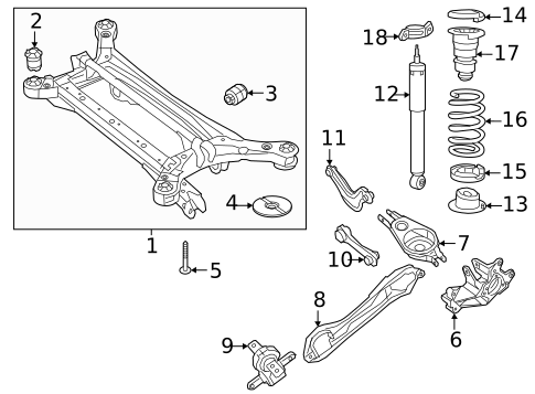 Rear Suspension for 2022 Chrysler Pacifica #2
