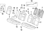 82191T39A21ZD - : Seat Belt Guide for Honda: Civic Image