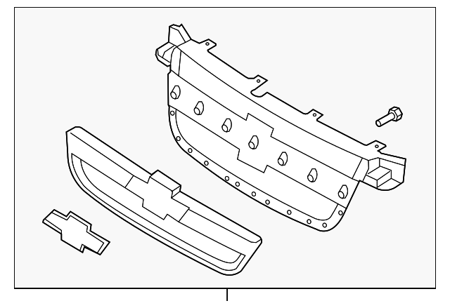 96648529 - Front Grille 2007-2011 Chevrolet Aveo | Chevrolet Parts Direct