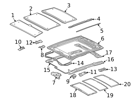 Sunroof for 2004 Lexus RX330 #1