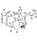 68086128AA - Air Conditioners and Heaters: A/c Charge Valve Cap for Mopar Image