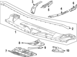 42836160 - Body: Side Shield for Cadillac: CT5 Image