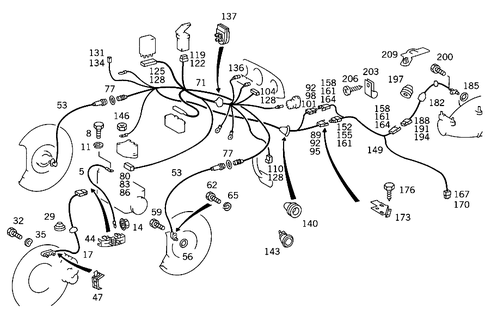 Front Brake Lining Wear Indicator, Abs & Automatic Locking Differential for 1988 Mercedes-Benz 560SEL #0