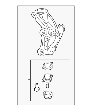 MEF3677 - Suspension: Motorcraft™ Knuckle for Ford Image