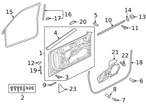 Door & Components for 2022 Audi RS5 #1