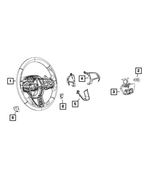 5SQ19JSLAA - Steering: Steering Wheel Bezel, Left for Dodge: Challenger, Charger, Durango Image