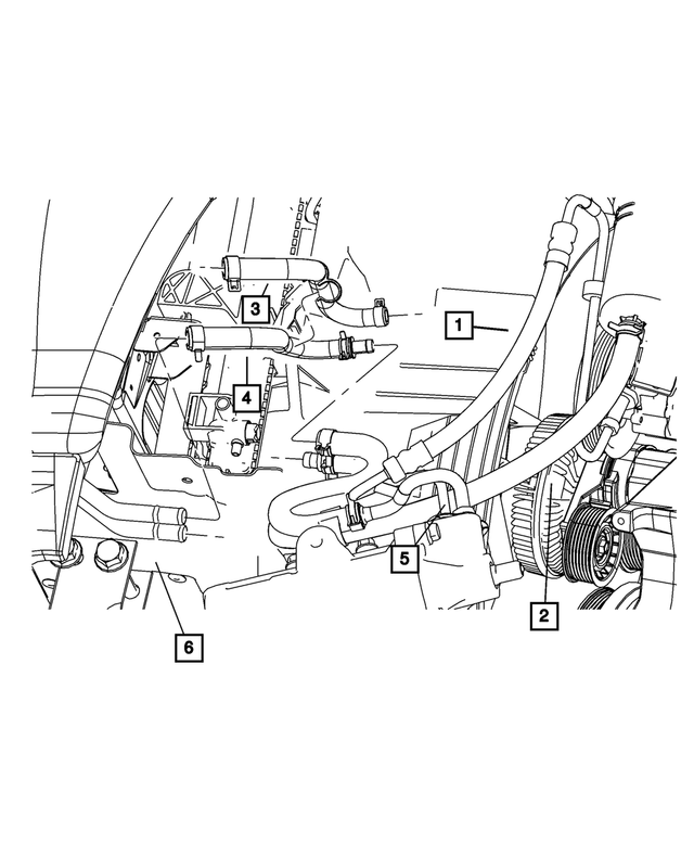 68031954AF - : Power Steering Return Hose for Mopar Image