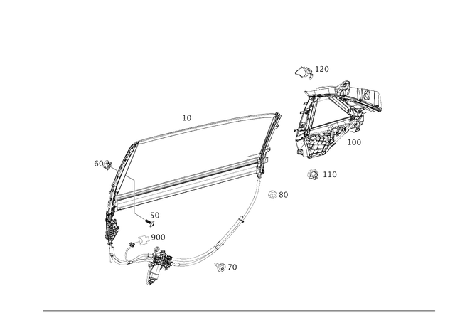 2228101520 - Rear Doors: Roller Sunblind for Mercedes-Benz: Maybach S550, Maybach S560, Maybach S600, Maybach S650, S450, S550, S560, S600 Image image