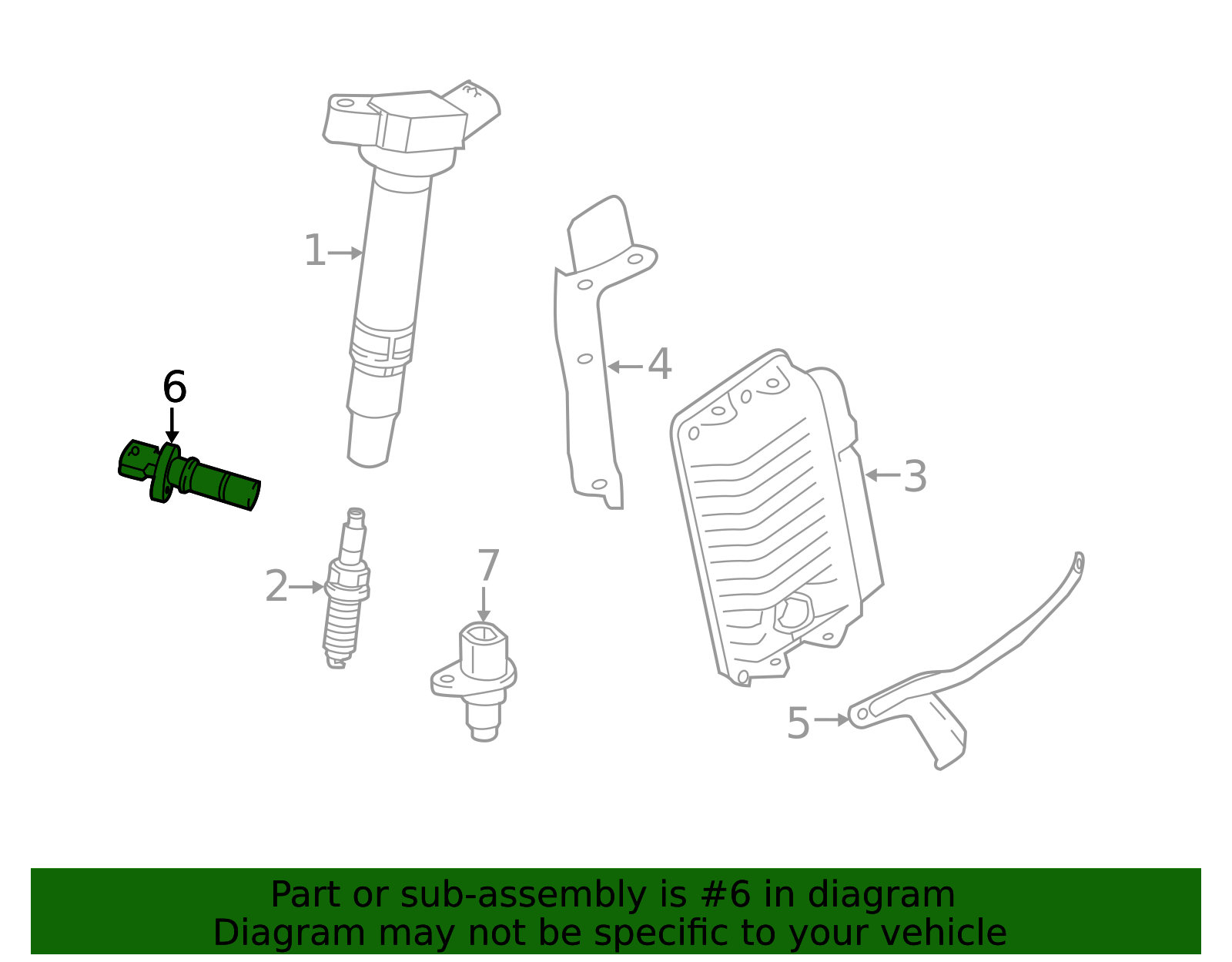 2018-2025 Toyota Engine Crankshaft Position Sensor 90919-A5006
