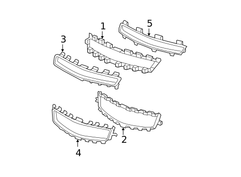 Grille & Components for 2008 Chevrolet Malibu #1