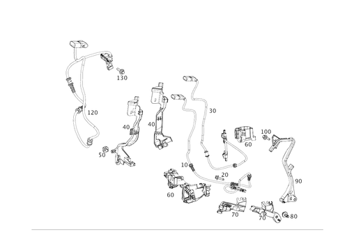 Front Axle Wiring for 2021 Mercedes-Benz C43 AMG #0