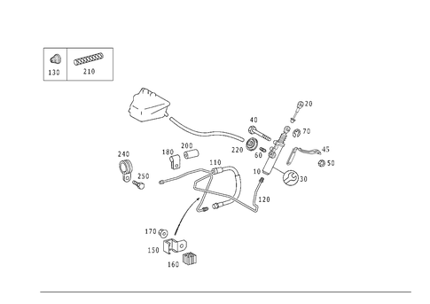 Pedal Assembly Hydraulics for 1999 Mercedes-Benz SLK230 #1