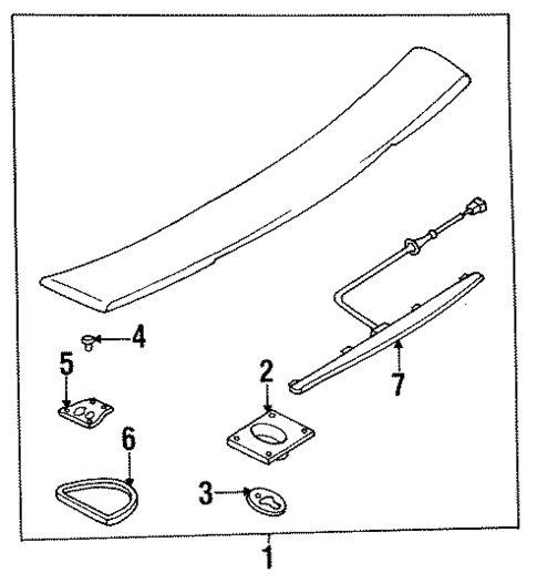 Spoiler for 1996 Mazda Protege #0