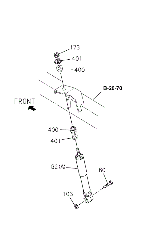 Front Shock Absorber for 2000 Honda Passport #0