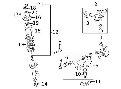 Suspension Components for 2006 Toyota Tacoma #1