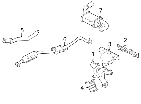 Exhaust Manifold for 2001 Mazda Miata #0