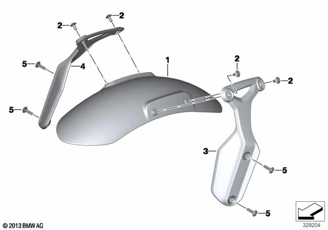 46618531164 - : Front Wheel Fender for BMW-Motorrad Image