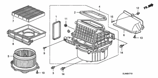 Heater Blower for 2008 Honda Fit #0