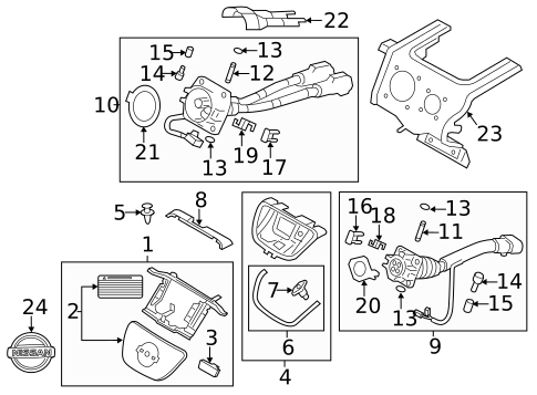 Bumper & Components - Front for 2012 Nissan LEAF #0