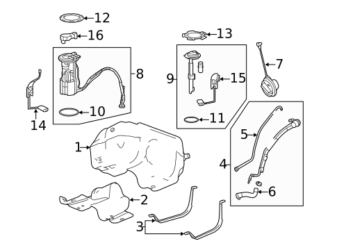 Senders for 2015 GMC Terrain #0