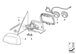 51163448132 - : Heated Outside Mirror, Right for BMW Image