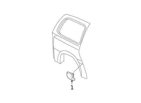 Exterior Trim - Side Panel for 1997 Chevrolet Venture #0