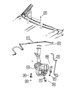 5113050AB - Electrical: Windshield Washer Hose for Mopar Image