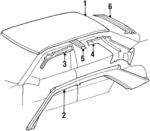 1246570109 - Body: Roof Panel for Mercedes-Benz Image