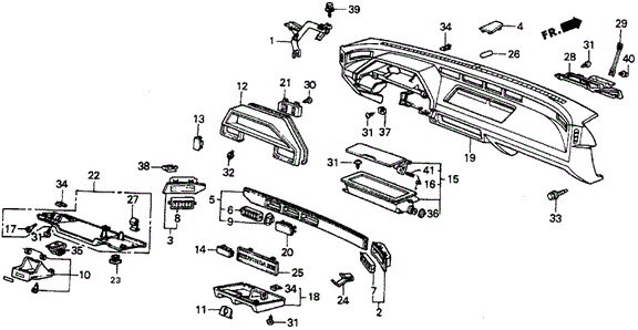 Instrument Panel for 1985 Honda Civic #0