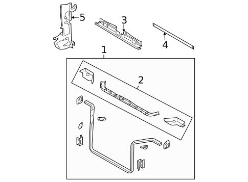 Radiator Support for 2008 Chrysler Pacifica #0