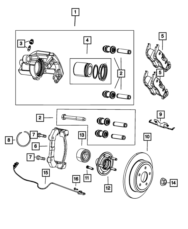 R8052376AB - Brakes: Disc Brake Caliper Assembly, Remanufactured, Right Rear for Mopar Image