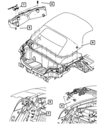 5256749 - Body Sheet Metal Except Doors: Deck Lid Adjuster Bumper for Mopar Image