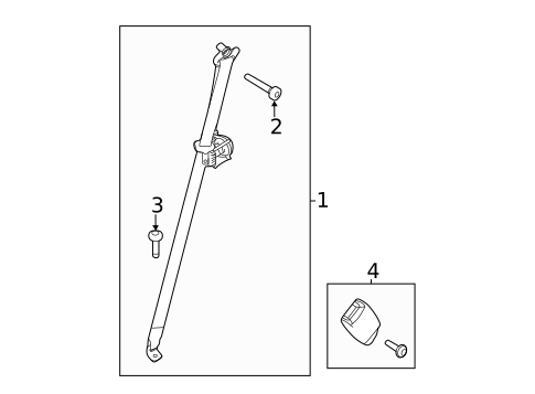 Second Row Seat Belts for 2016 Ford Police Interceptor Utility #3