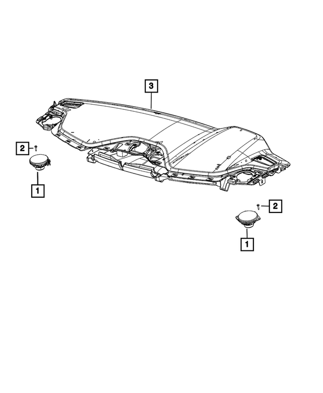« 68572129AA – Electrical : Haut-parleur pour Mopar Image »